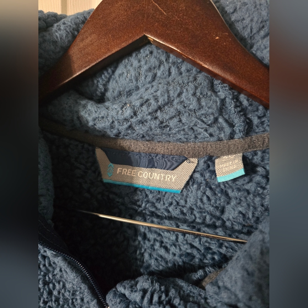 Women's Free Country Fleece Sherpa Hooded Jacket Sz 2X - Picture 7 of 7